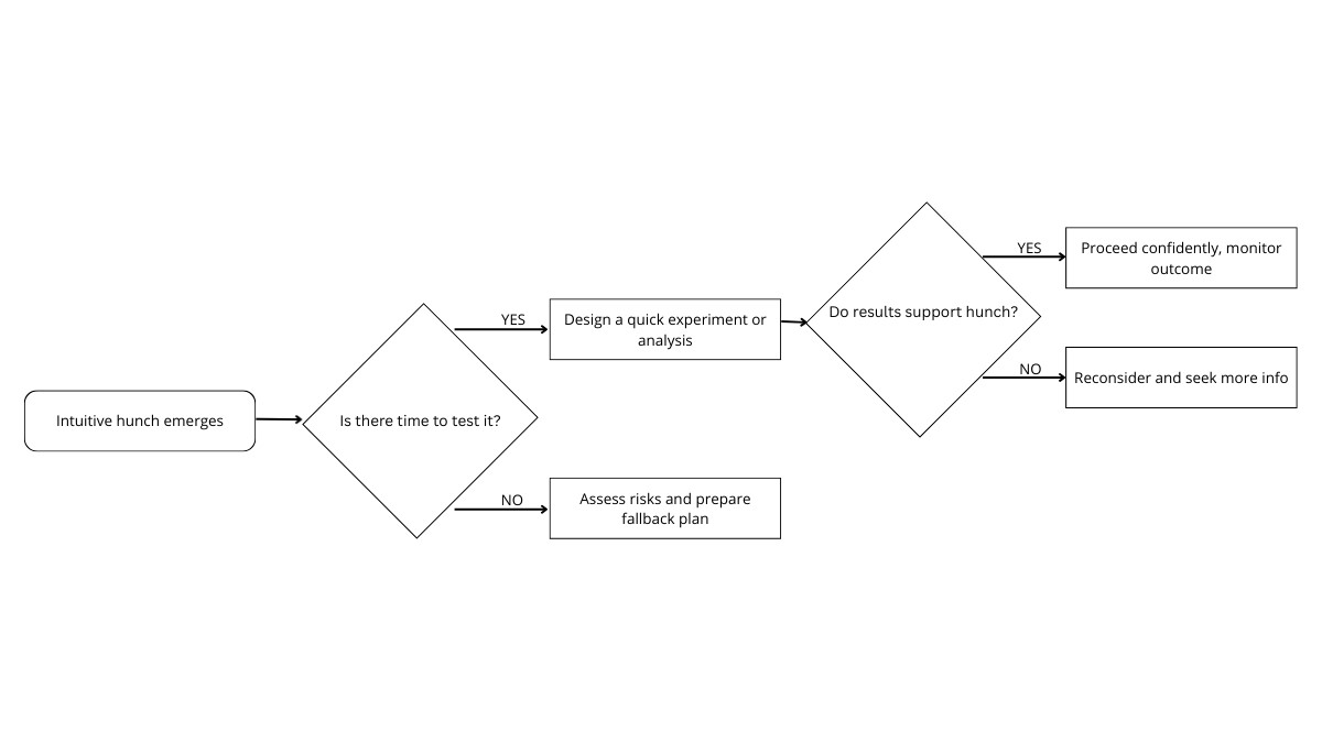 Flowchart: Evaluating an Intuitive Hunch